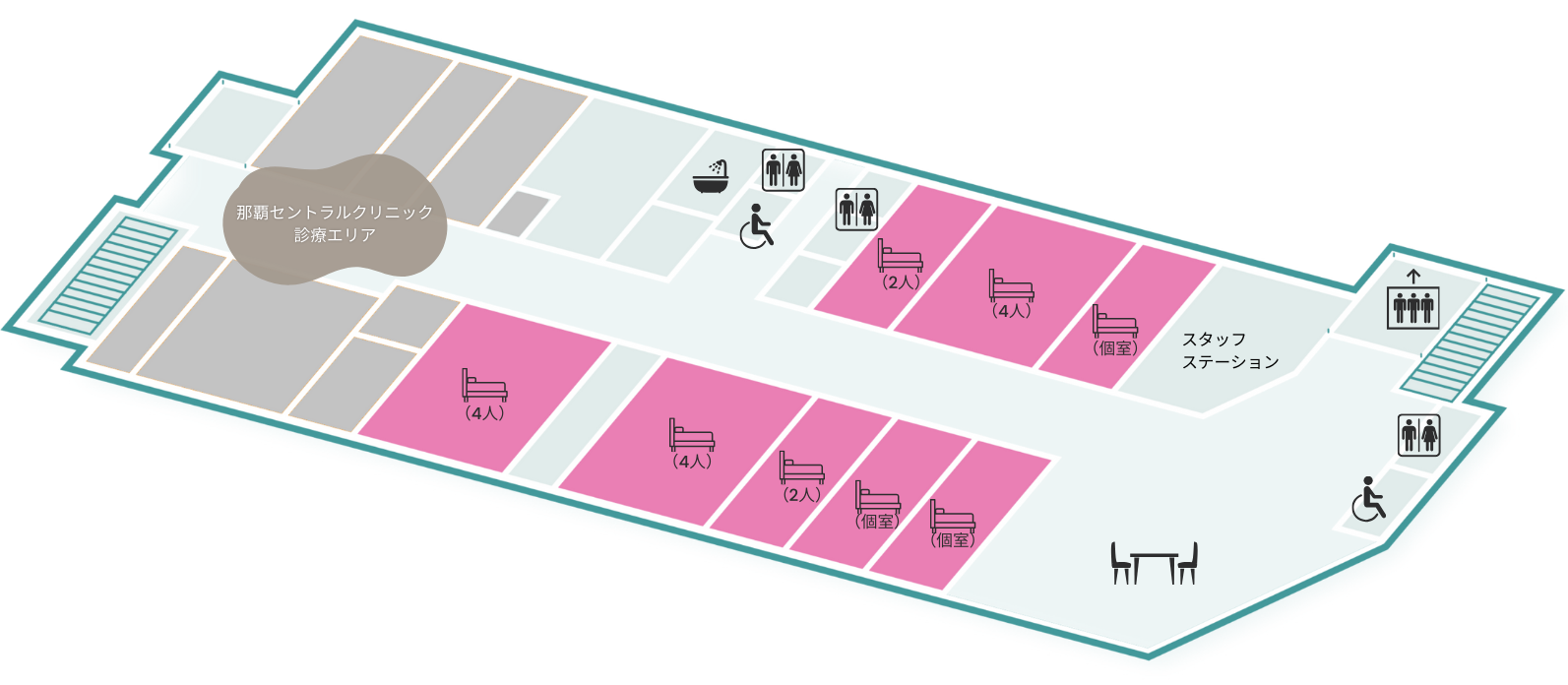 ショートステイめぐみのフロアマップ